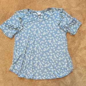 Emberly Daisy Ruffle Tee